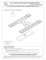 All 5th wheel hitches are tested to sae j2638 for safety. Curt 16310 Installation Manual Manualzz