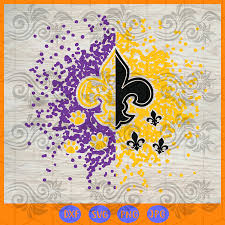 New Orleans Saints Lsu Tigers Splatter Fluer Di Lis Svg New Orleans Saints Saints Svg Go Tigers Lsu Svg Who Dat Gea In 2020 New Orleans Saints Svg Football Logo
