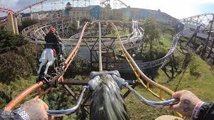 The big one, formerly known as the pepsi max big one, is a steel roller coaster located at blackpool pleasure beach in blackpool, lancashire, in the united kingdom. Steeplechase Pov Blackpool Pleasure Beach Arrow Dynamics Steeplechase Youtube