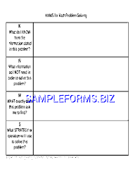 kwl chart templates samples forms