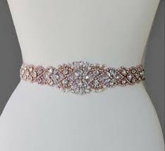 Eym b068 | rose gold or gold bridal belt sku: Rose Gold Bridal Belt Rhinestone Belt Bridal Belt Sash Wedding Belt Crystal Sash Ebay