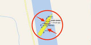 The ever given's bow was touching the canal's eastern wall, while its stern looked lodged against its western wall. Ymk6mhh1uja4lm