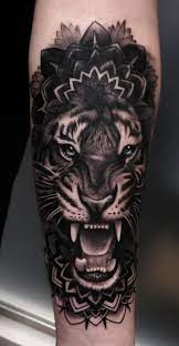 Tiger Mandala Tattoo C Tattoo Artist Bryan Alfaro Tiger Tattoo Sleeve Tiger Forearm Tattoo Mandala Tattoo Design