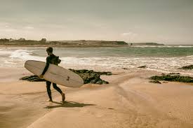 But if you're a budding surfer, where's the best place to catch some big waves? Cornwall Surfer Beach Free Stock Photo Iso Republic