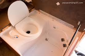 bathroom on wheels  popup camping 101
