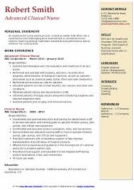 Clinical Nurse Resume Samples Qwikresume