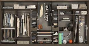 Как правильно организовать шкаф-купе внутри?