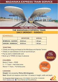 Nairobi To Mombasa Advance Train Booking Sgr Madaraka Express Kenyan Backpacker Train Booking Train Service Bus Travel
