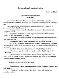 Date biografice şi bibliografice despre autor: Romanul Adolescentului Miop Caracterizarea Personajului Principal 9088