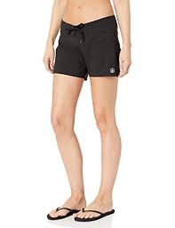 Volcom Women S Simply Solid 5 Inch Boardshort Volcom Volcom Women Board Shorts Women Juniors Swimwear