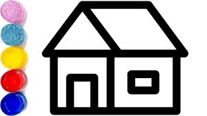 How To Draw A House For Kids 8 House Drawing For Kids House Coloring Pages For Baby Toy Art House Drawing For Kids Drawing For Kids House Drawing