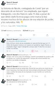 Es licenciada en ciencia política de la universidad de buenos aires (1992) y cursó la maestría de relaciones internacionales en la facultad latinoamericana de ciencias sociales. Maria O Donnell Critico Duramente A Nicole Neumann Por La Actitud Que Tuvo Con Su Empleada No Naturalicemos Tanta Injusticia Eltrece