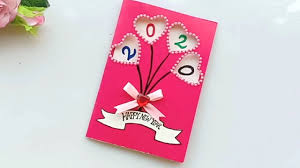 Beautiful Handmade Happy New Year 2020 Card Idea Diy Greeting Cards For New Year Youtube