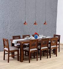 Maybe you would like to learn more about one of these? Hariom Handicraft Kendalwood Furniture Sheesham Wood 8 Seater Provincial Teak Finish Dining Table Set With Chairs And Cushion Amazon In Furniture