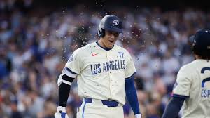Dodgers celebrate historic first inning against Angels