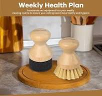 Amazon.com: DEBETOOL Cutting Board Oil Wax Applicator and Scrub Brush Set-  Natural Bamboo with Sisal Fiber and Sponge for Food Grade Mineral Oil ...