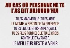 Resultat De Recherche D Images Pour Si Personne Ne Te L As Dit Ce Matin Tu Es Belle Citation Belles Citations Pensees Positives