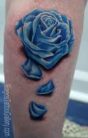 Blue Rose With Petals On The Side Blue Rose Tattoo Blue Rose Tattoo Meaning Rose Tattoo Meaning