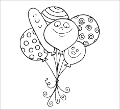 100 free birthday coloring pages. Printable Balloons Coloring Pages Coloringbay