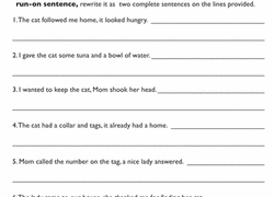 3rd Grade Simple Compound And Complex Sentences Resources Education Com Run On Sentences Third Grade Writing Grammar Worksheets