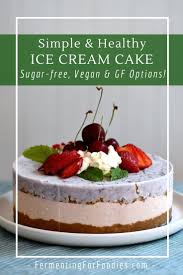 Yep, you cook this cake in the microwave, and it's done in 90 seconds. Simple Healthy Ice Cream Cake Fermenting For Foodies