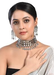 Mirror Indian Necklace Set