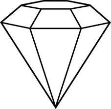 Diamond Line Art Free Clip Art Diamond Drawing Diamond Outline Diamond Illustration