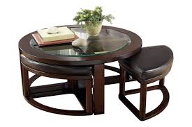 Marion Coffee Table With Nesting Stools Ashley Furniture Homestore Coffee Table With Chairs Round Coffee Table Coffee Table