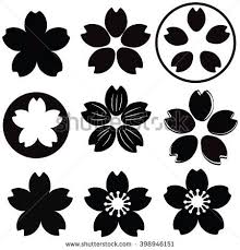 Black And White Silhouette Cherry Blossom Tree Drawing Stock Photos Royalty Free Images And Vectors Cherry Blossom Drawing Flower Silhouette Flower Graphic Design
