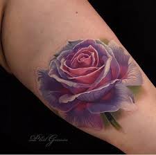 Purple roses tattoo, designed specifically for lower back. Rose Tattoo Designs And Ideas With Great Images For 2017 Learn About The Story Of Rose Tats Simple Tattoos For Guys Purple Rose Tattoos Realistic Rose Tattoo
