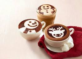 Coffee With Snowman Gingerbread Man Reindeer Design On Top Art Christmas Coffee Coffee Latte Art Coffee Art