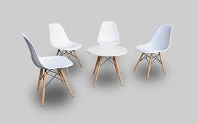 The chairs are a part of the table where you can push them under the table when not in use. Round Exhibition Coffee Table Rental In Dubai Abu Dhabi Uae