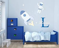 Family or messages such as welcome and other similar ones. Amazon Com Custom Name Initial Astronaut Stars Space Rocket Nursery Wall Decal For Baby Room Decorations Mural Wall Decal Sticker For Home Children S Bedroom Mm82 Wide 22 X 28 Height