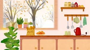 Check spelling or type a new query. Cartoon Home Kitchen Background Material Kitchen Cooker Kitchenware Background Image For Free Download