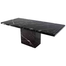 Single Pedestal Black Marble Top Dining Table Marble Top Dining Table Dining Table Marble Marble Dining