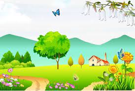 Cartoon Landscape Background Png And Psd Landscape Background Wallpaper Powerpoint Background