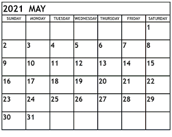 Almarhum sultan iskandar hol day (johor). Latest Free May 2021 Calendar For Usa Canada Malaysia Printable Blank Calendar 2021 Pdf Template