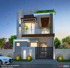 Ssss complex, batala road, opposite randhawa international, pin code: Residence For Mr Harpreet Ludhiana Punjab Small House Elevation Design Duplex House Design Small House Design Exterior