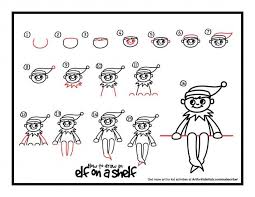 How To Draw An Elf On The Shelf Art For Kids Hub Art For Kids Hub Holiday Art Projects Christmas Drawing