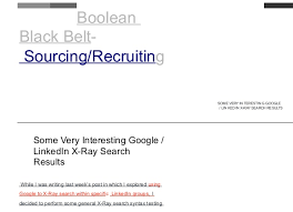 Google Resume Search
