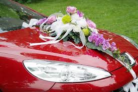 Menyasszonyi Auto Eskuvo Limuzin Wedding Reception Flowers Flower Cart Wedding