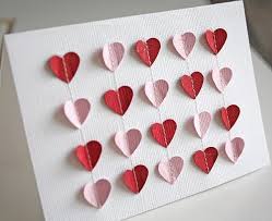 Download the pattern for the card and print it on cardstock. Heart Shaped Paper Punches