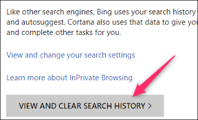 Cookies and other site data How To Clear Your Bing Search History