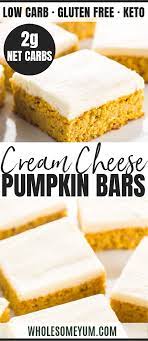 Top diabetic pumpkin muffins recipes and other great tasting recipes with a healthy slant from sparkrecipes.com. Low Carb Healthy Pumpkin Bars With Cream Cheese Frosting