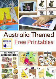 Australia for kinder kids has 50 fun language and math 'australia themed' printables, including: Australia Themed Free Printables Montessori Nature