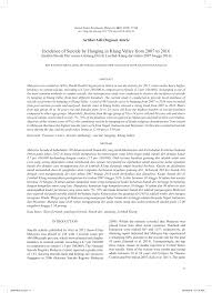 Kehebatan kertala sari mengalahkan negeri daha seorang diri menyebabkan seri betara menitahkan kertala sari segera ke melaka untuk membunuh sultan melaka dan laksamana melaka dan menjanjikan jawatan penggawa agung kepadanya. Pdf Incidence Of Suicide By Hanging In Klang Valley From 2007 To 2016