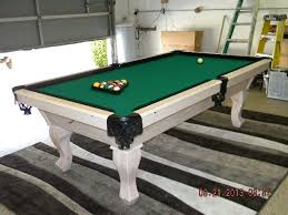 Stinger Pool Table With A Platinum Finish Pool Table It Is Finished White Wash