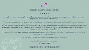 In as little as 3 hours. Dfs Customer Care On Twitter An Important Update On Our Stores And Deliveries For More Information Click Here Https T Co Huqo5exw4c Https T Co 2kuitfetfm Twitter