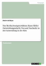 Komplett überarbeitete und erweiterte auflage, forschung und forschung in der kleinkindpädagogik, berlin 2016. Das Beobachtungsverfahren Kuno Beller Entwicklungstabelle Vor Und Nachteile In Von Katrin De Beyer Fachbuch Bucher De