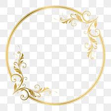 Elegant Circle Golden Frame Ornament Vector Illustration Png And Vector Ornament Frame Circle Frames Frames Design Graphic